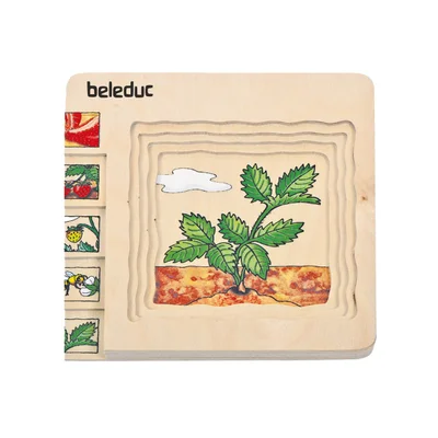 Beleduc Puzzle Strawberry, layered, wooden