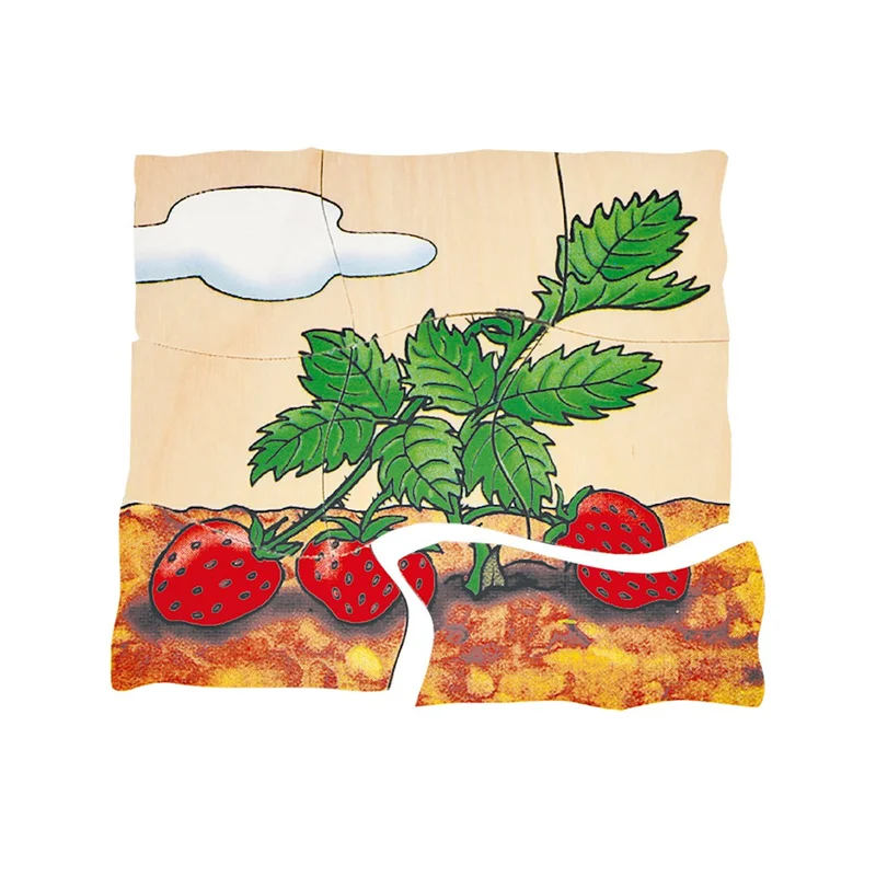 Beleduc Puzzle Strawberry, layered, wooden