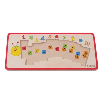 Beleduc Number nesting puzzle Caterpillar, wooden