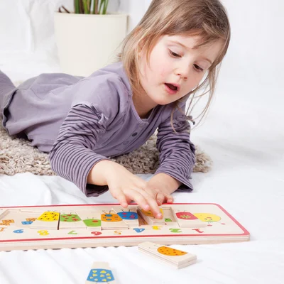 Beleduc Number nesting puzzle Caterpillar, wooden