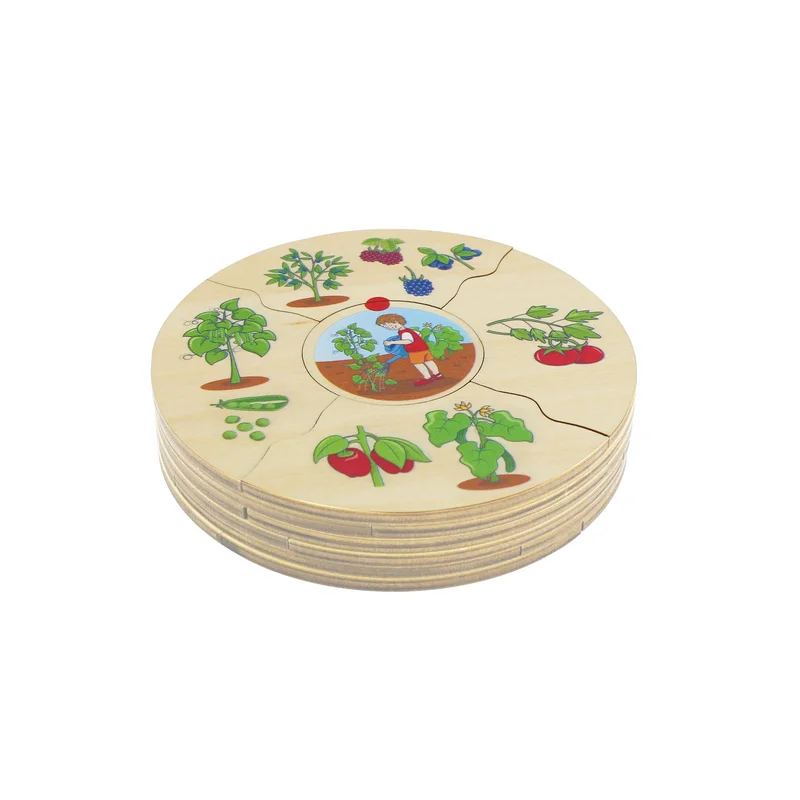 Beleduc Puzzle What grows where, wooden