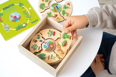 Beleduc Puzzle What grows where, wooden