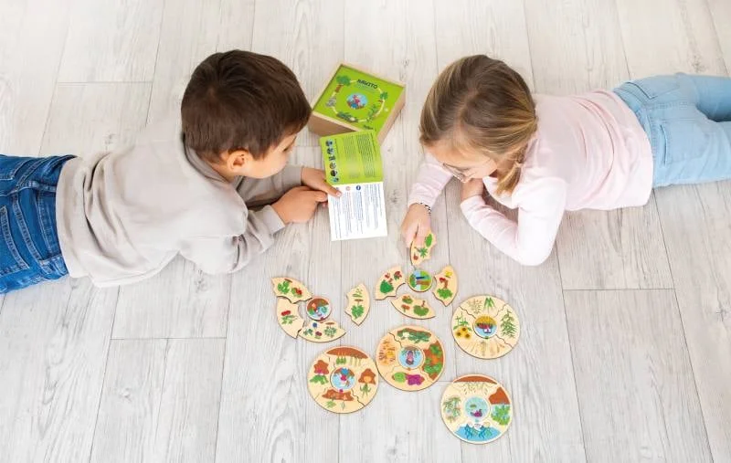 Beleduc Puzzle What grows where, wooden
