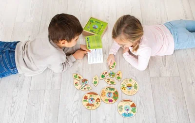 Beleduc Puzzle What grows where, wooden