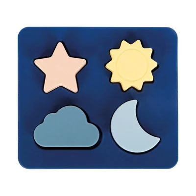 Small Foot Shape-Fitting Nesting Puzzle, silicone