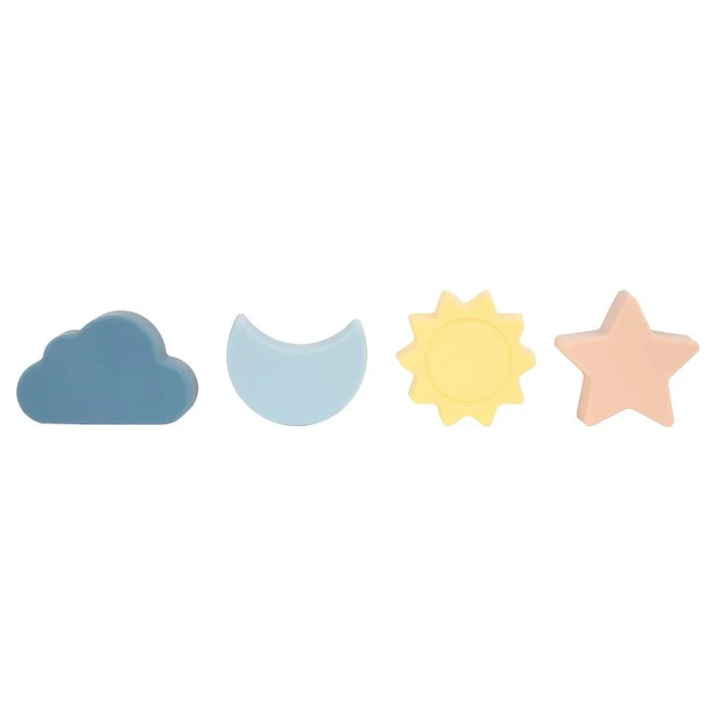 Small Foot Shape-Fitting Nesting Puzzle, silicone
