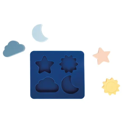 Small Foot Shape-Fitting Nesting Puzzle, silicone
