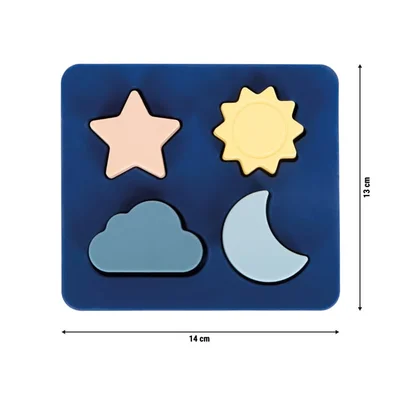 Small Foot Shape-Fitting Nesting Puzzle, silicone