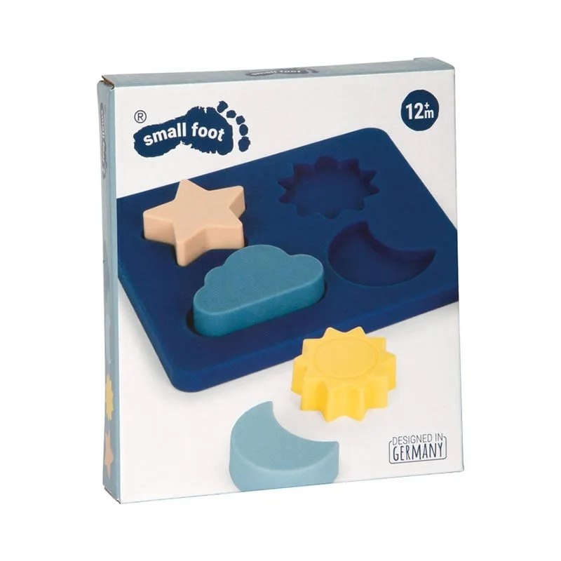 Small Foot Shape-Fitting Nesting Puzzle, silicone