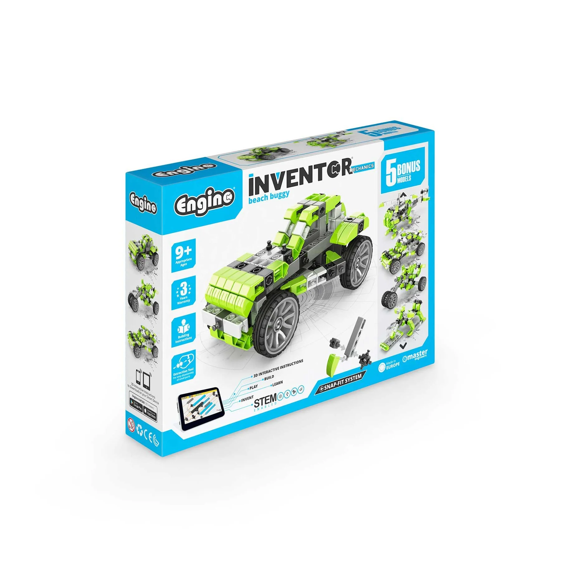 Engino Construction Set Inventor Mechanics - Beach Buggy, 5 in 1