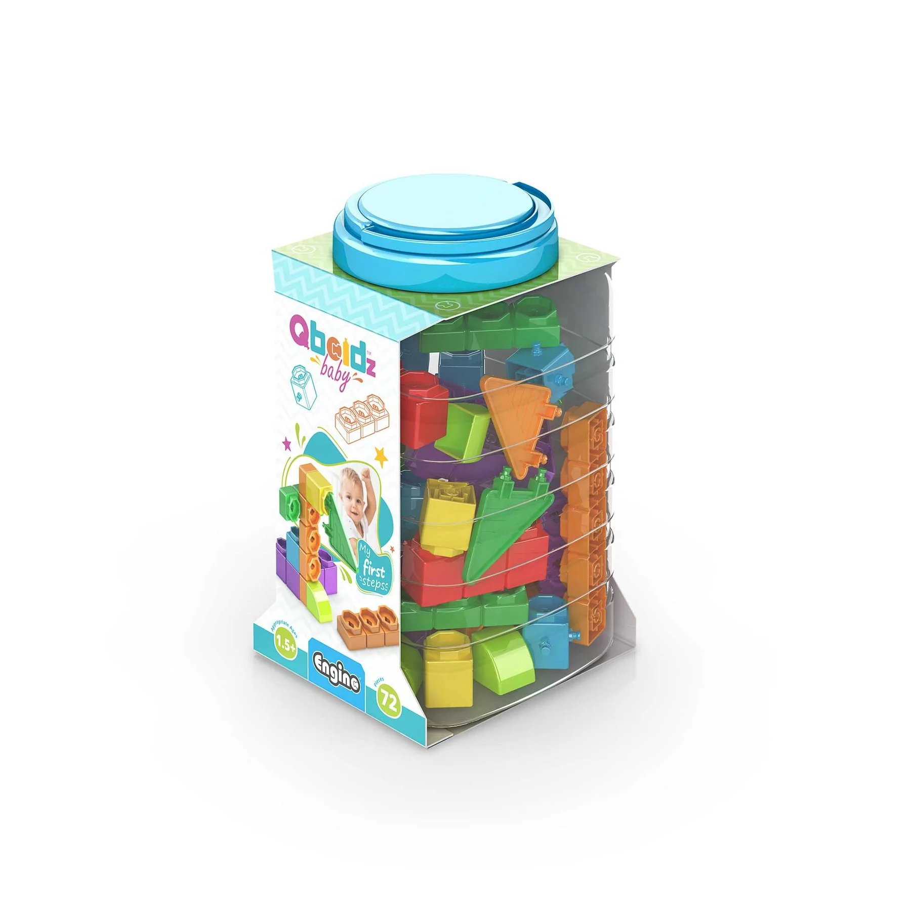 Engino Building set Baby Qboidz - First steps, large