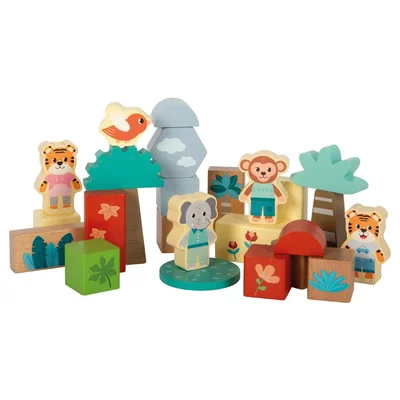 Small Foot Конструктор Джунгла, дървен