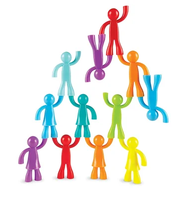 Learning Resources Конструктор с човечета, 32 части