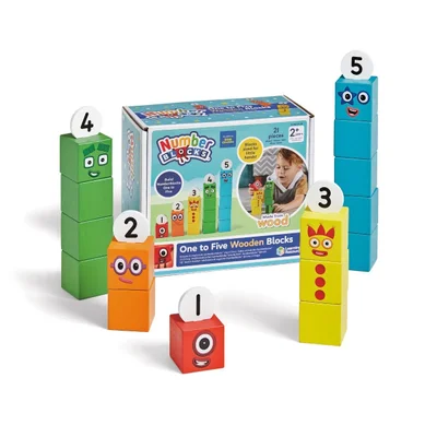 Learning Resources Numberblocks wooden blocks set, from 1 to 5