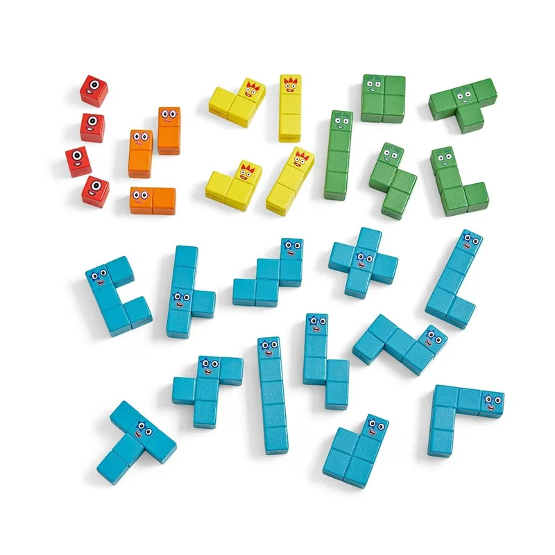 Learning Resources Numberblocks building set, with wooden blocks in a bag