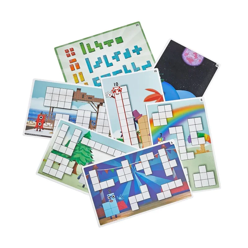 Learning Resources Numberblocks building set, with wooden blocks in a bag