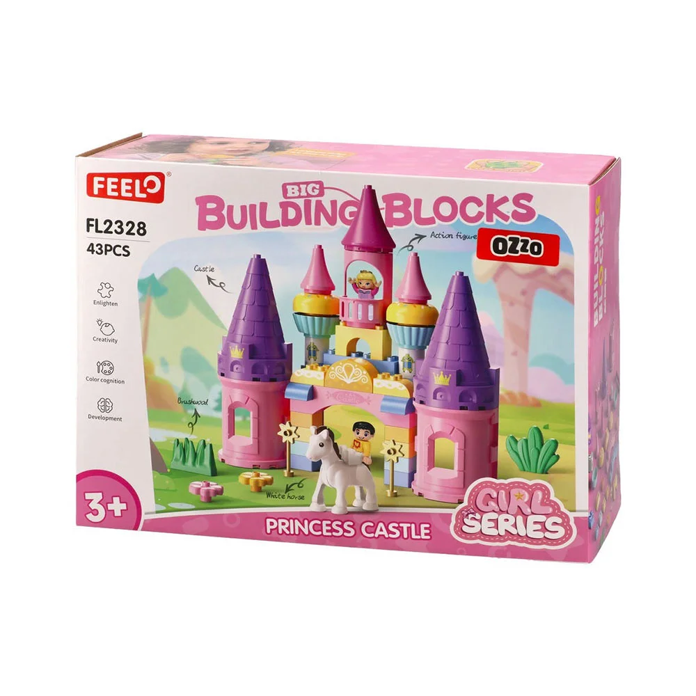 OZZO FEEL CONSTRUCTOR PRINCESS CASTLE 43 PIECES