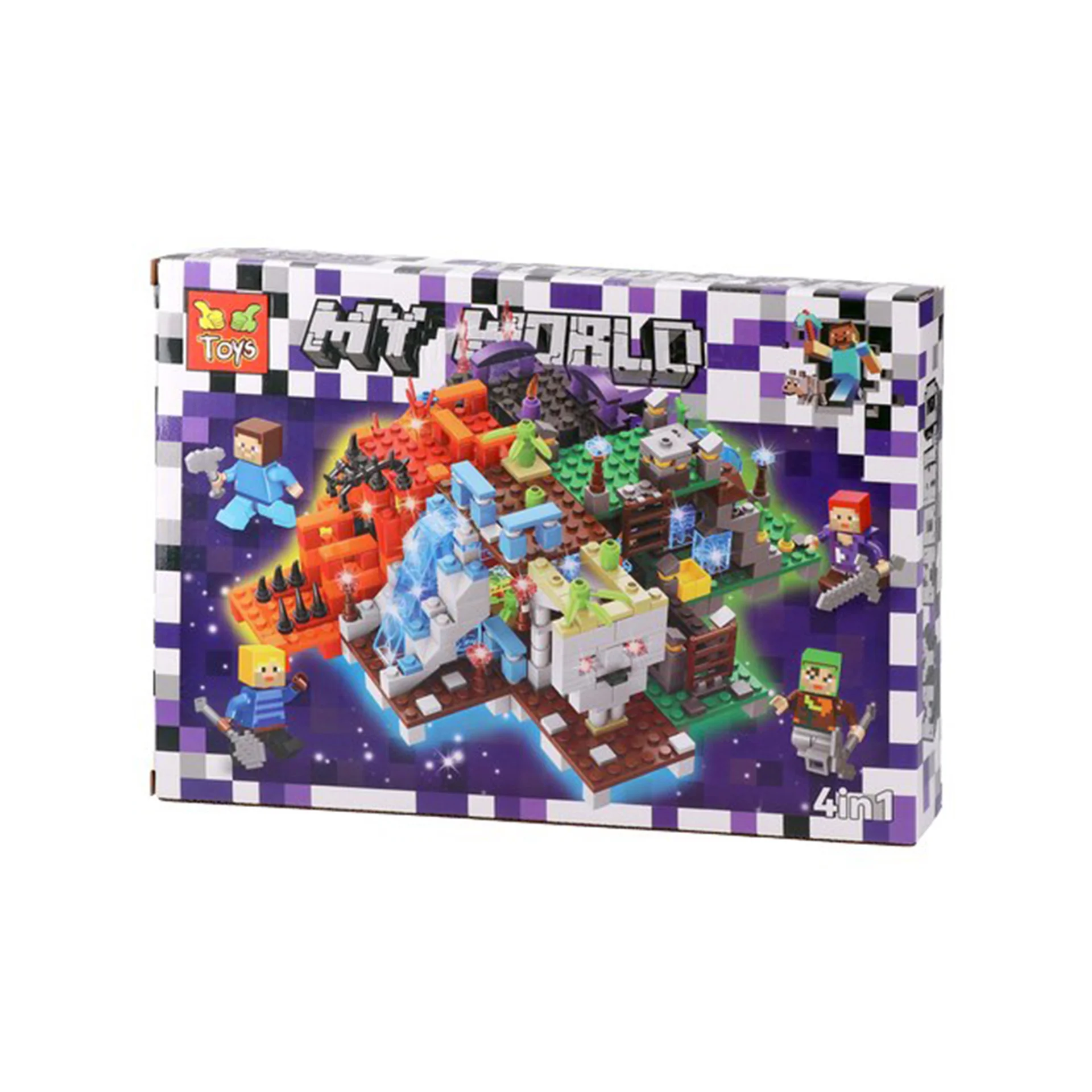 Конструктор Toys Pixel My World, със светлини, 238 части, асорти