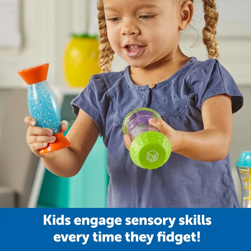 Learning Resources Cylinders, sensory, 3 pieces