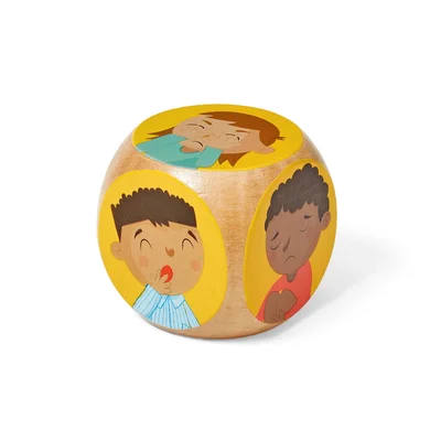 Learning Resources Wooden Emotion Dice, 7 pieces