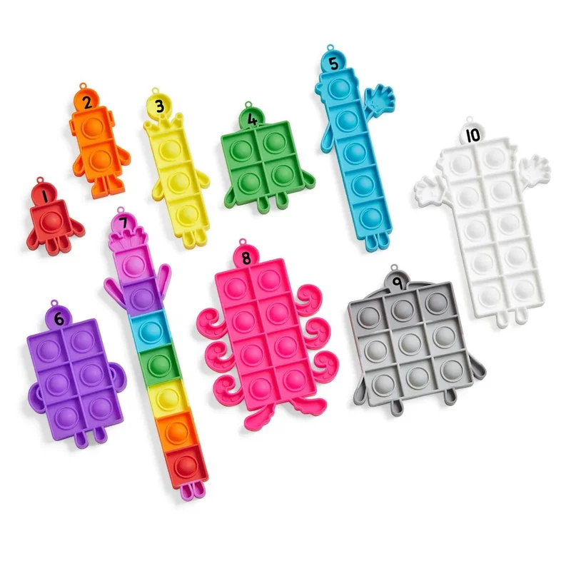 Learning Resources Pop-it Numberblocks set, 10 pcs
