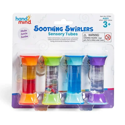 Learning Resources Sensory bottles, spinning, 4 pieces