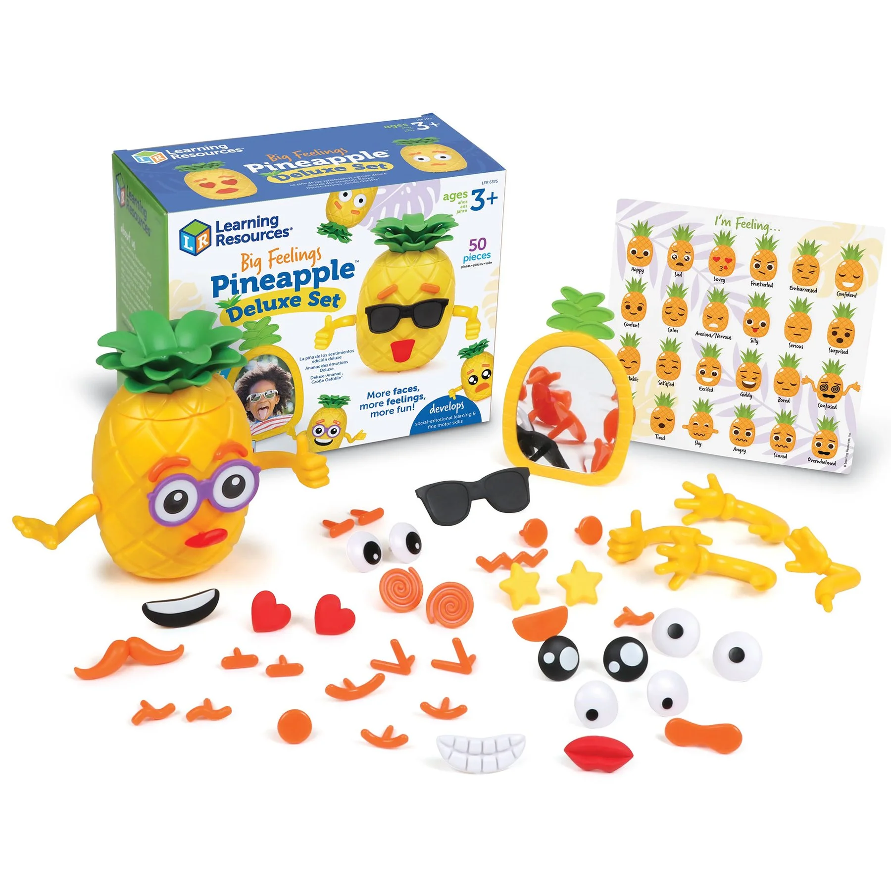 Learning Resources Pineapple toy, emotions, large set