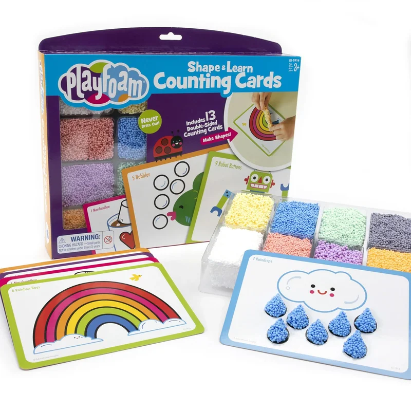 Learning Resources Комплект пяна за игра - Форми и броене