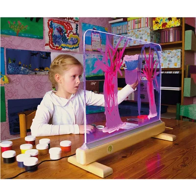 EDUPLAY LIGHT-UP GLASS BOARD FOR DRAWING IN THE DARK
