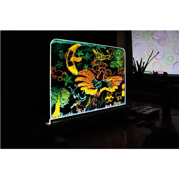 EDUPLAY LIGHT-UP GLASS BOARD FOR DRAWING IN THE DARK
