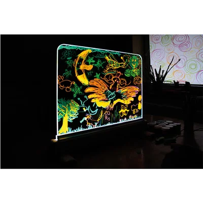EDUPLAY LIGHT-UP GLASS BOARD FOR DRAWING IN THE DARK