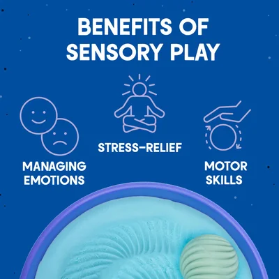 LER PLAYFOAM SENSORY SET WITH SAND AND TEXTURED SPHERES