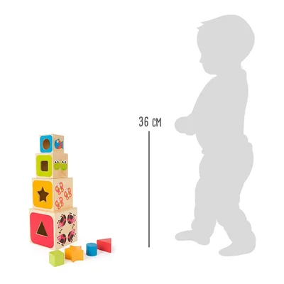 Small Foot ABC blocks, stacking