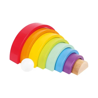 Small Foot Sorting and nesting rainbow, wooden