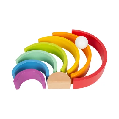 Small Foot Sorting and nesting rainbow, wooden