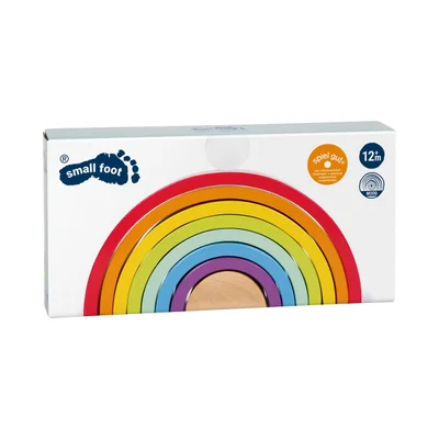 Small Foot Sorting and nesting rainbow, wooden