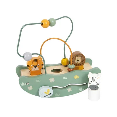 Small Foot Safari bead maze toy, with caterpillar