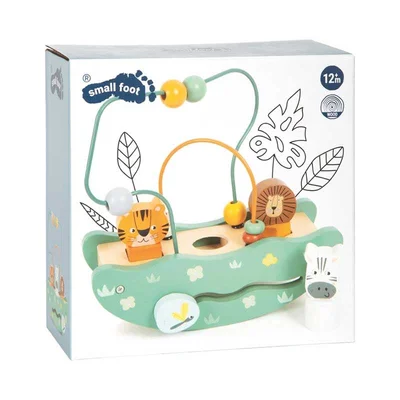 Small Foot Safari bead maze toy, with caterpillar
