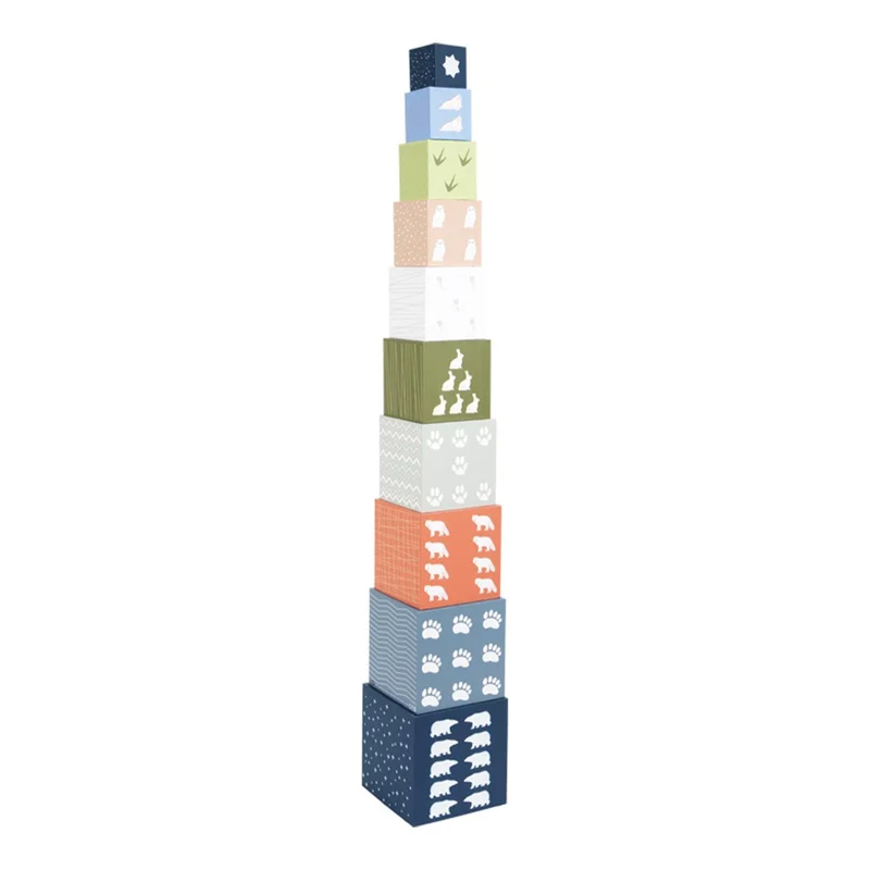 Small Foot Stacking cubes, with arctic animals