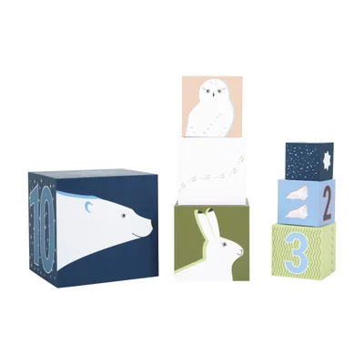 Small Foot Stacking cubes, with arctic animals