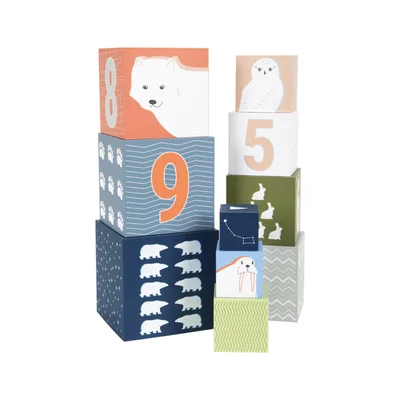 Small Foot Stacking cubes, with arctic animals