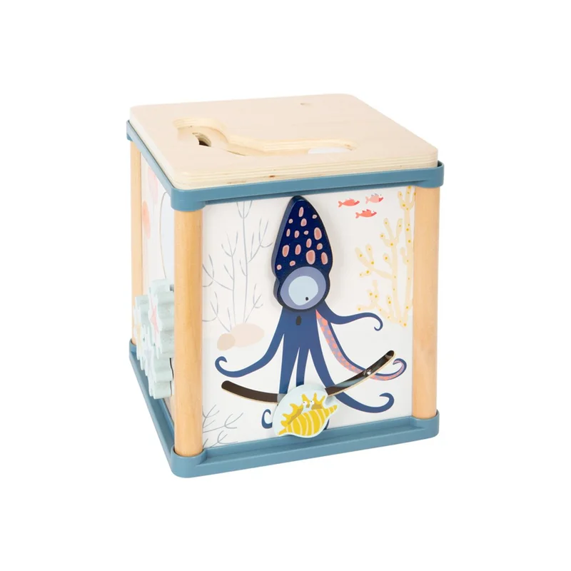 Small Foot Cube Underwater world, didactic, wooden, 20 x 20 x 37 cm