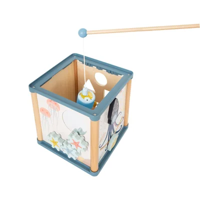 Small Foot Cube Underwater world, didactic, wooden, 20 x 20 x 37 cm