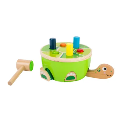 Small Foot Hammer Game – Turtle, wooden