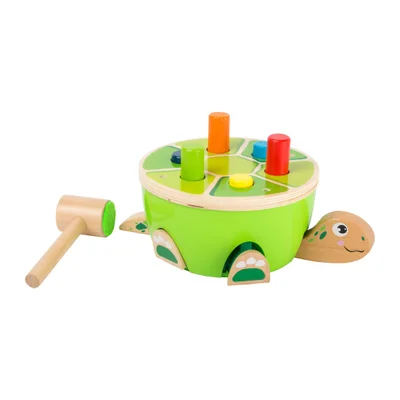 Small Foot Hammer Game – Turtle, wooden