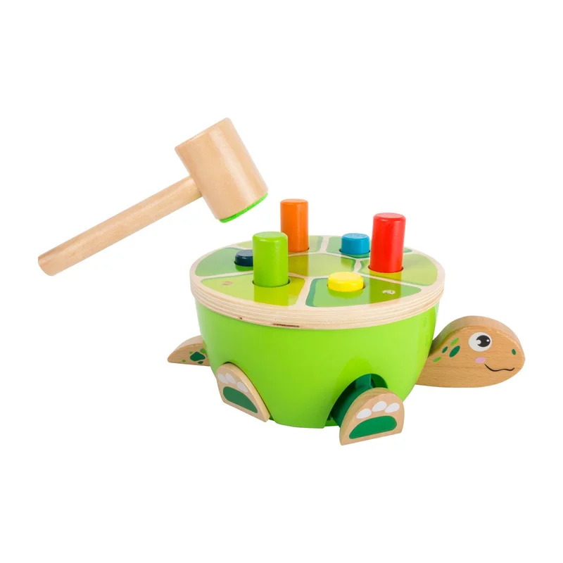 Small Foot Hammer Game – Turtle, wooden