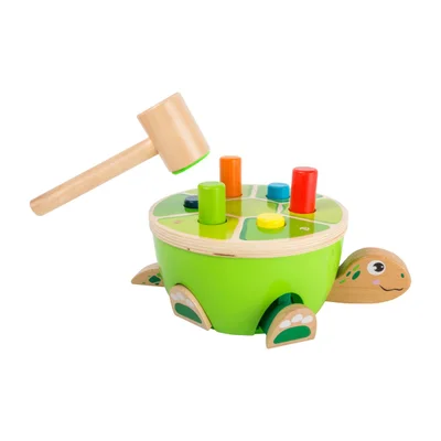 Small Foot Hammer Game – Turtle, wooden