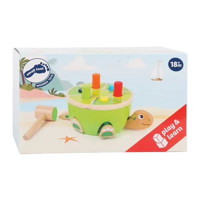 Small Foot Hammer Game – Turtle, wooden