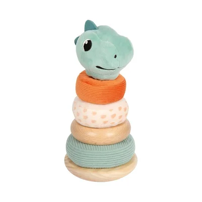 Small Foot Stacking Tower Dinosaur, wood & plush