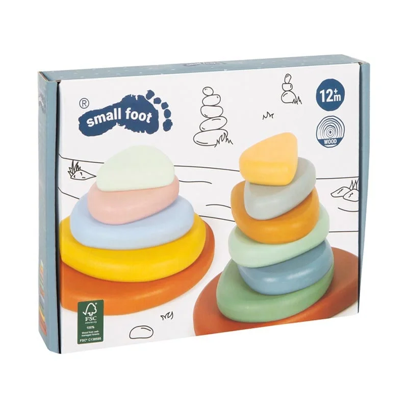 Small Foot River Rocks Balance Set, 12 pieces